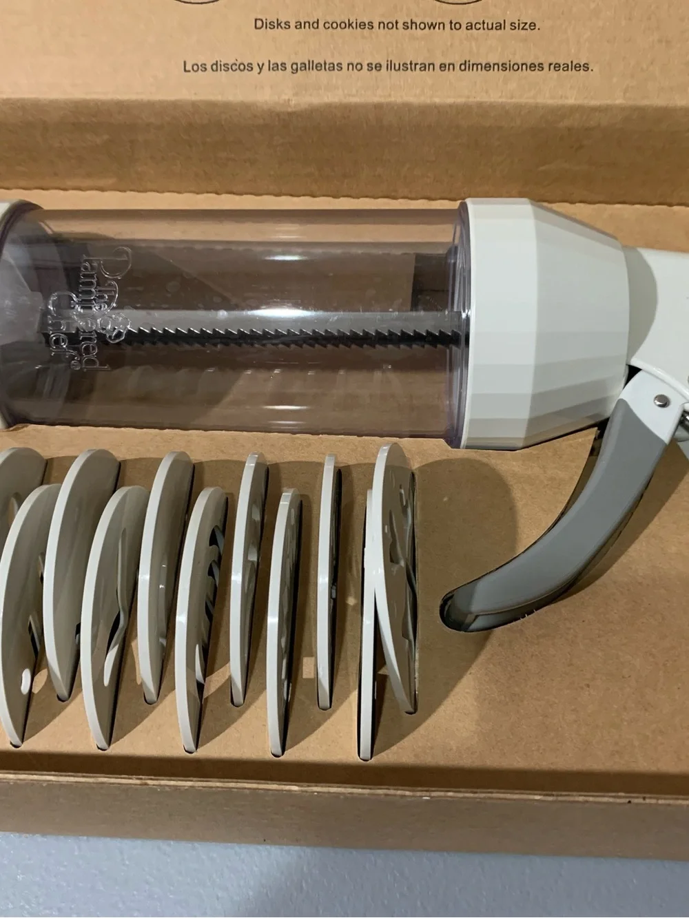 The Pampered Chef Brown Cookie Press
